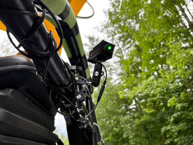 Paver Laser with clamp mount