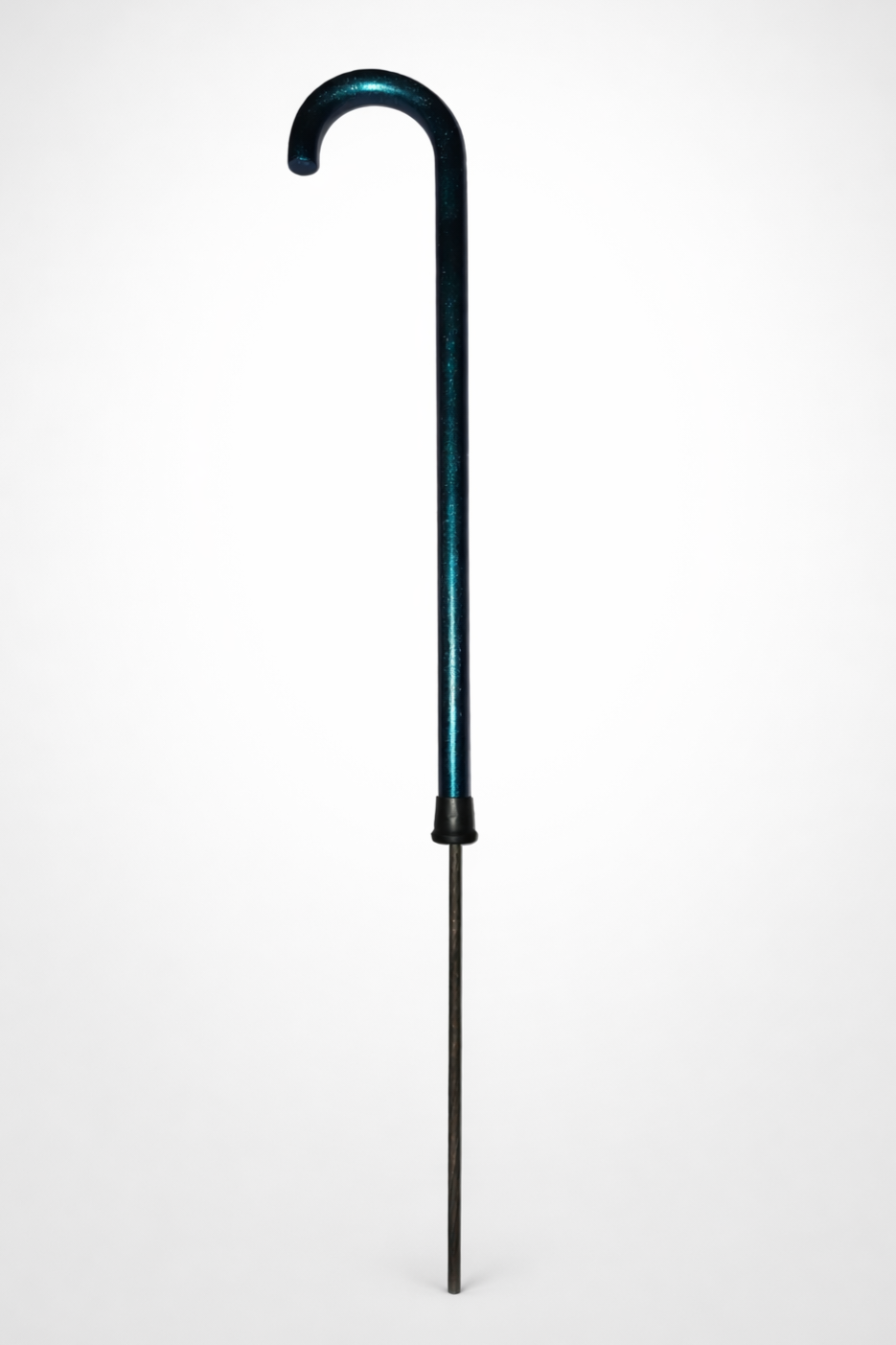 Metal Flake Teal Cane Asphalt Poker